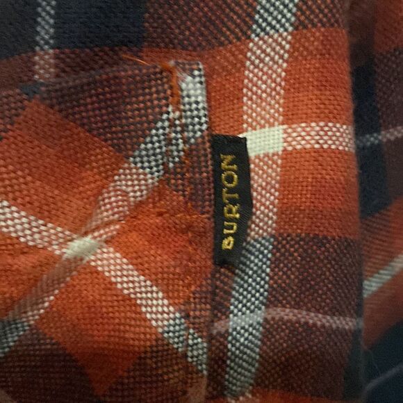 BURTON button down plaid long sleeve shirt size Large - Picture 3 of 4